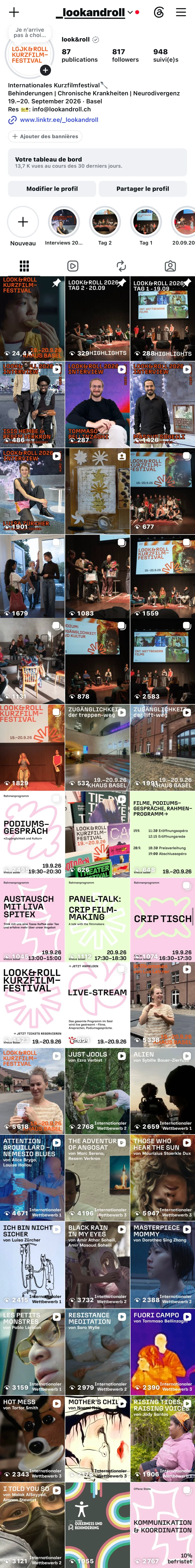 Instagram feed @_lookandroll